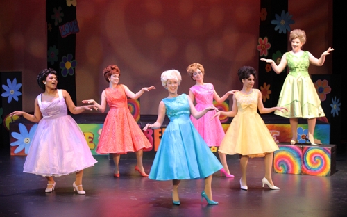 theatre show set in 1960s with 6 women dancing