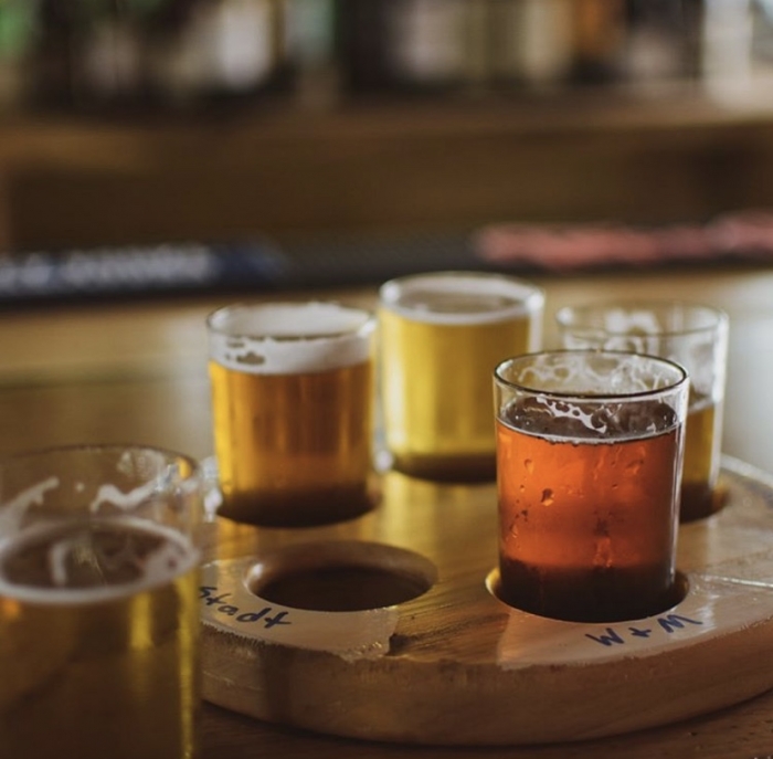 flight of five beers