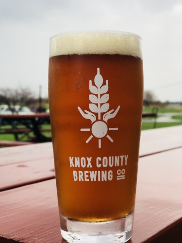 glass of amber beer