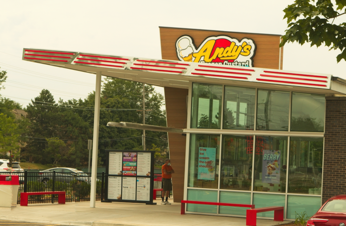 outdoor ice cream stand