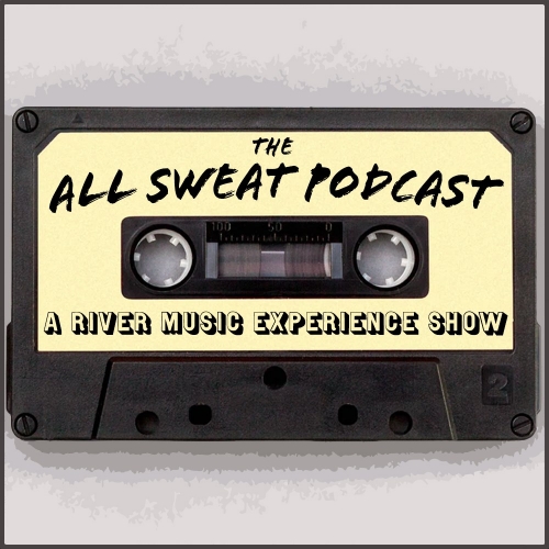 cassette tape logo for All Sweat podcast