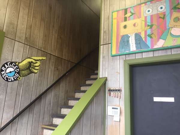 Staircase at Ragged Records