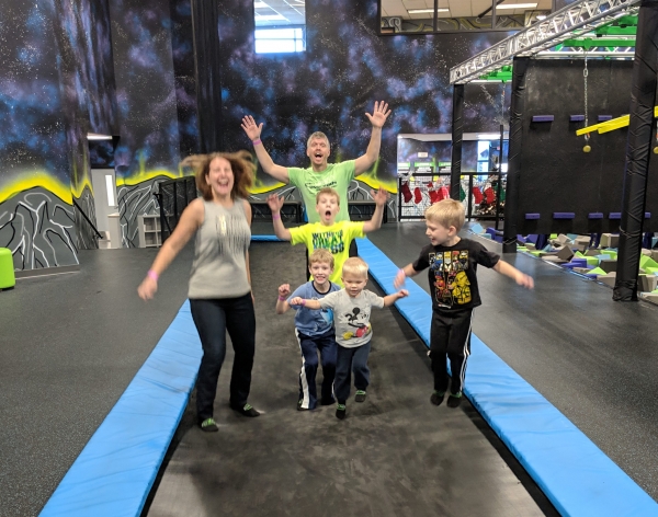Toddlers and Trampolines Jumping