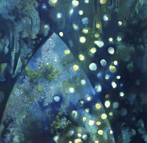 abstract blue artwork