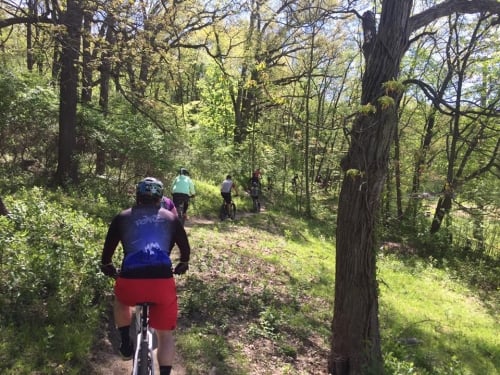 Mueller park mountain outlet bike trail