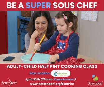 Image for Adult Child Half Pint Cooking Class Superheroes