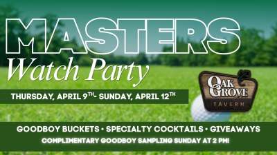 Image for MASTERS WEEKEND WATCH PARTY