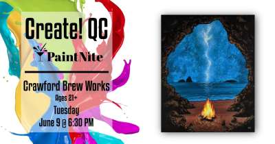 Image for Paint Nite Beachside Campfire at Crawford Brew Works