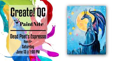 Image for Paint Nite Moonlight Dragon at Dead Poets Espresso 
