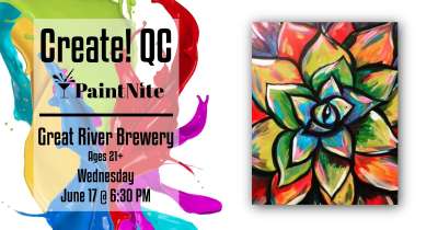 Image for Paint Nite Succulent Splash at Great River Brewery
