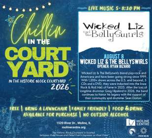 Image for Chillin in the Courtyard featuring Wicked Liz and the BellySwirls