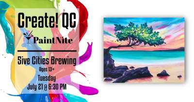 Image for Paint Nite at Five Cities Brewing Beach Bonsai
