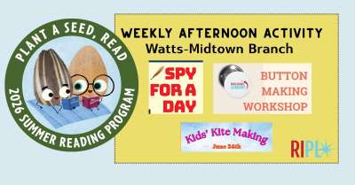 Image for Weekly Wednesday Activity 