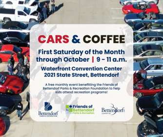 Image for 4th Annual Cars and Coffee Gatherings to support Friends of Bettendorf Parks and Rec