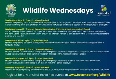 Image for Wildlife Wednesdays with the Bettendorf Conservation Committee