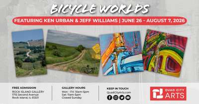 Image for Bicycle Worlds Exhibition at Quad City Arts 