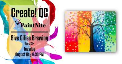 Image for Paint Nite at Five Cities Brewing Tree of All Seasons