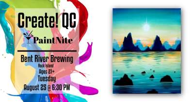 Image for Paint Nite At Bent River Brewing Companys Uncommon Room Rock Island Sea