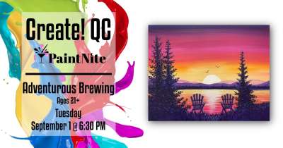 Image for Paint Nite at Adventurous Brewing Lakeside Sunset Seat for Two