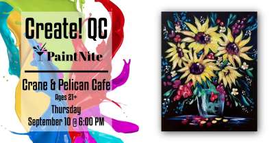 Image for Paint Nite at Crane and Pelican Cafe Grateful Sunflowers
